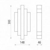 21W sieninis šviestuvas...