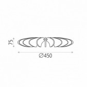 Sieninis šviestuvas ROSA...