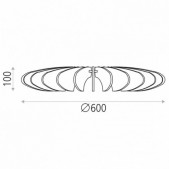 Sieninis šviestuvas ROSA...