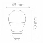 6W LED lemputė, E27, 4000K,...