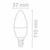 9W LED lemputė, E14, 4000K,...