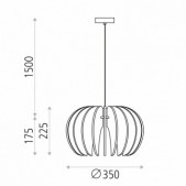 Pakabinamas šviestuvas ROSA...