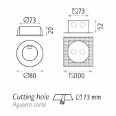 3W įleidžiamas lauko...