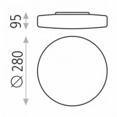 Paviršinis lubų šviestuvas...