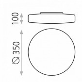 Paviršinis lubų šviestuvas...