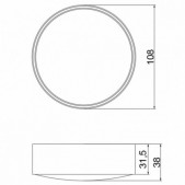 6W paviršinis lubų...