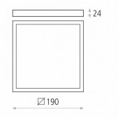 18W paviršinė panelė ROKU,...