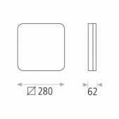 24W paviršinis lubų...