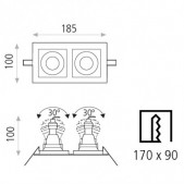 Įleidžiamas šviestuvas SAN,...