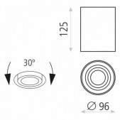 Paviršinis lubų šviestuvas...