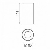 Paviršinis lubų šviestuvas...