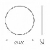 36W paviršinė panelė KOE,...