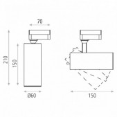 Akcentinis šviestuvas į...