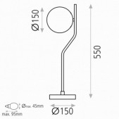 Stalo šviestuvas MAUI, E27,...