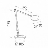 11W stalo šviestuvas LUXA,...