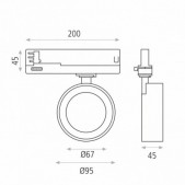 20W akcentinis šviestuvas į...