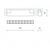 12W LED šviestuvas DARK...