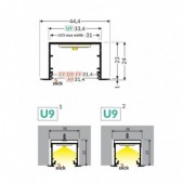 LED juostos profilis...