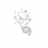 10W LED sieninis šviestuvas...