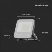 50W LED prožektorius, juodu...