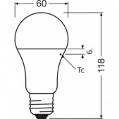 13W LED lemputė CLASSIC A,...