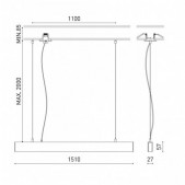 35W LED pakabinamas...