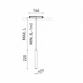 5,6W LED pakabinamas...
