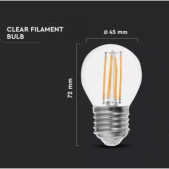 6W LED filamentinė lemputė,...