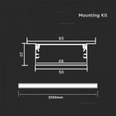 LED įleidžiamas profilis su...