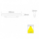 8W LED linijinis šviestuvas...