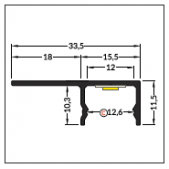 LED juostos profilis...