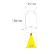 26+2W LED paviršinis...
