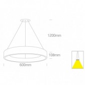 42W LED pakabinamas...