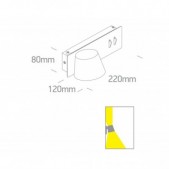 6+4W LED sieninis...