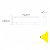 12W LED sieninis vonios...