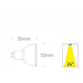 6W LED lemputė, GU10, MR16,...