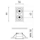 4,2W LED įleidžiamas...