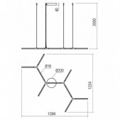 65W LED pakabinamas...