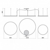 164W LED pakabinamas...