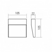 3W LED sieninis fasado...