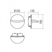 16W LED sieninis fasado...