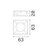 Kvadratinis reflektorius,...