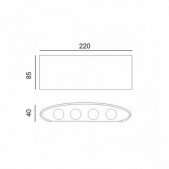8W LED sieninis fasado...