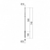 1,5W LED įsmeigiamas lauko...