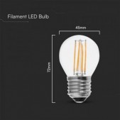 6W LED filamentinė lemputė,...