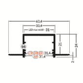 3m LED juostos priglaistomo...