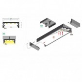 LED juostos profilis WIDE24...