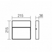 9W LED sieninis fasado...
