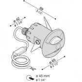 6,5W LED įleidžiamas lauko...