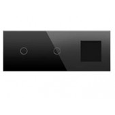 Trivietis stiklinis juodas...